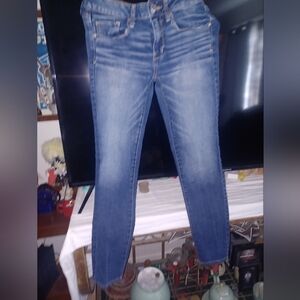 American Eagle Outfitters Women's Skinny Jeans in Blue Size 6